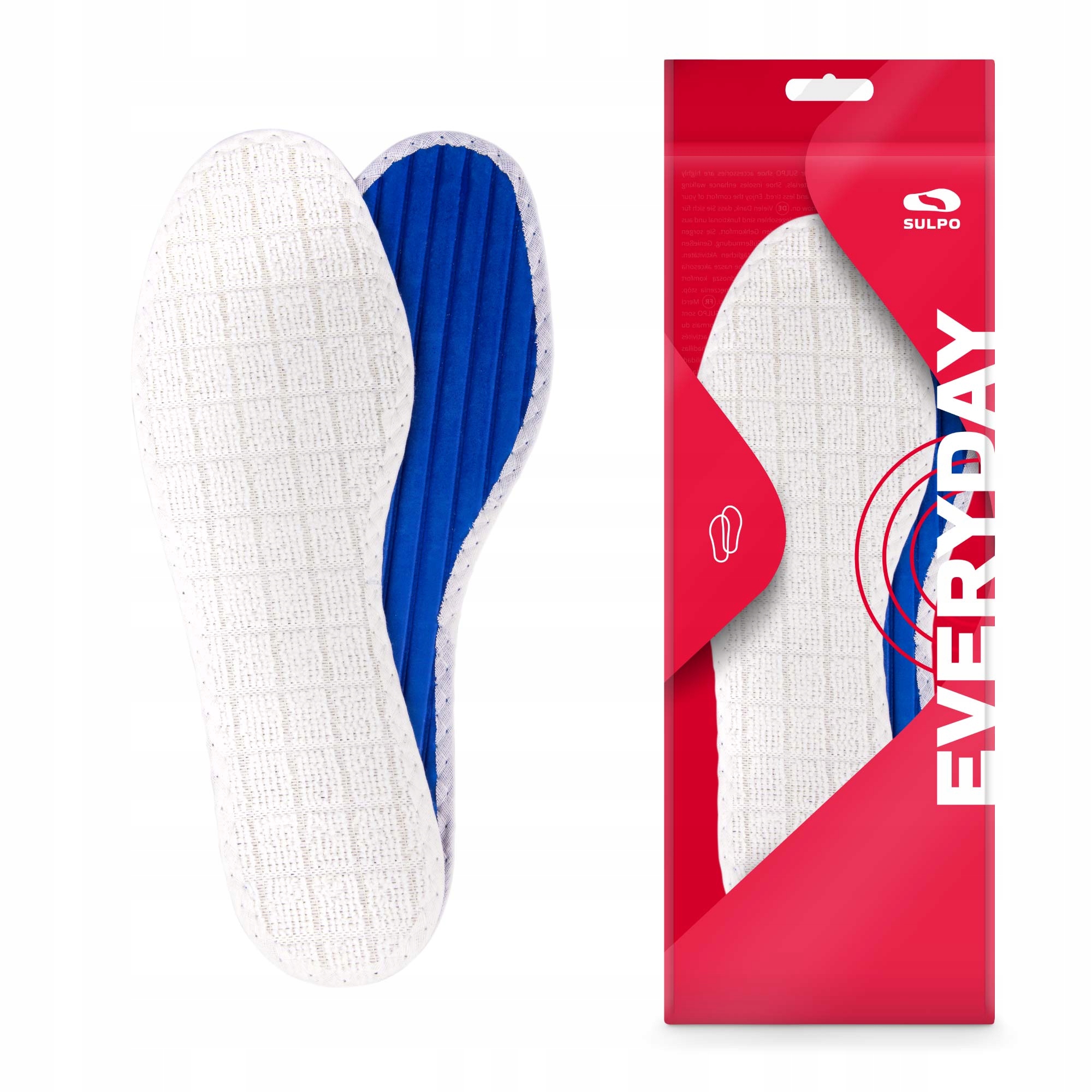 

Trwałe wkładki do butów na bose stopy 44