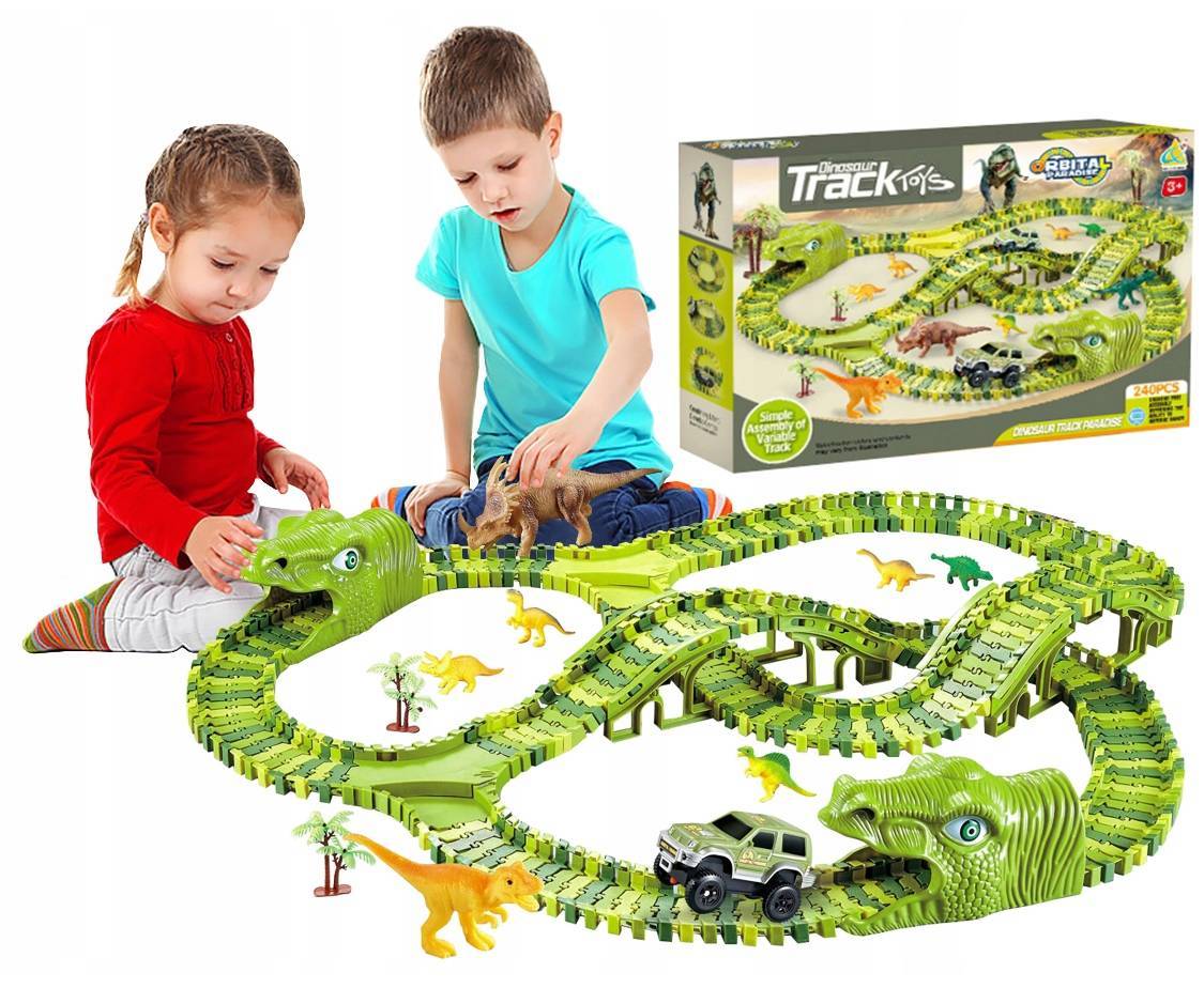 

Tor Wyścigowy XXXL Dinozaur Dino Park 240 el.