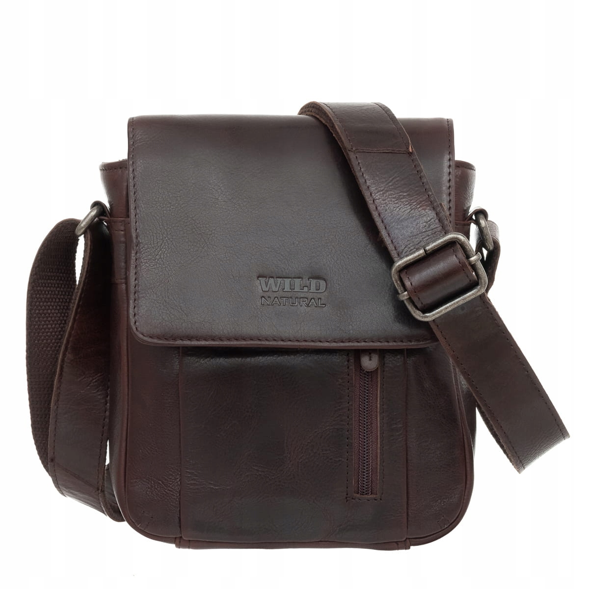 Střední pánská kožená taška Wild Natural Choco