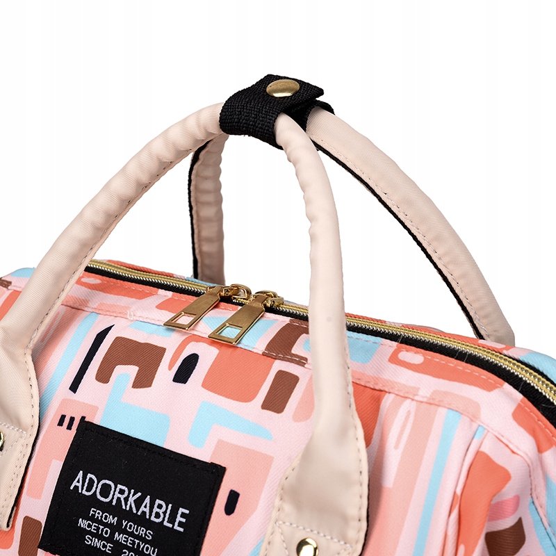 TORBA DO WÓZKA PLECAK ORGANIZER DLA MAMY TATY 3w1 Kolor wielokolorowy