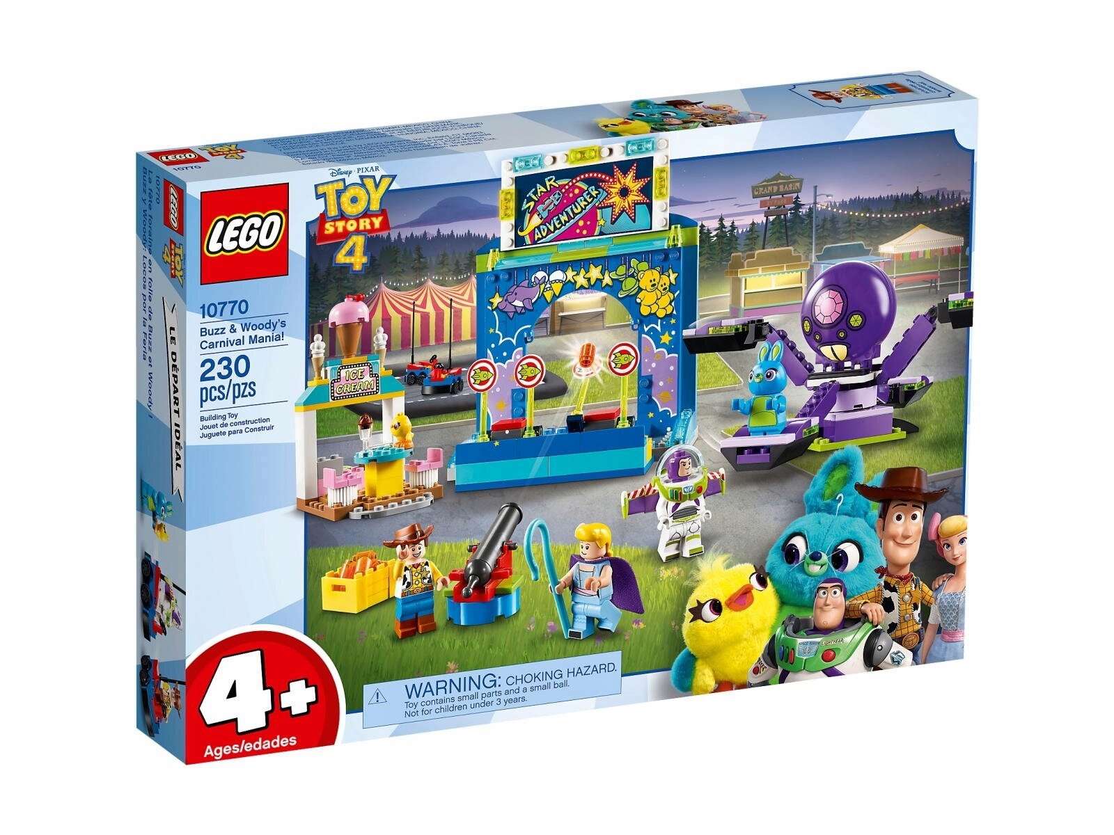 Lego Disney Toy Story 4 10770 Karnevalové šílenství Hubeného a Buzz Nové