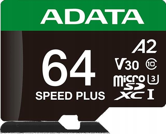Adata Paměťová karta microSD Speed Plus 64GB UHS1 U3 V30 A2 160/140 MB/s