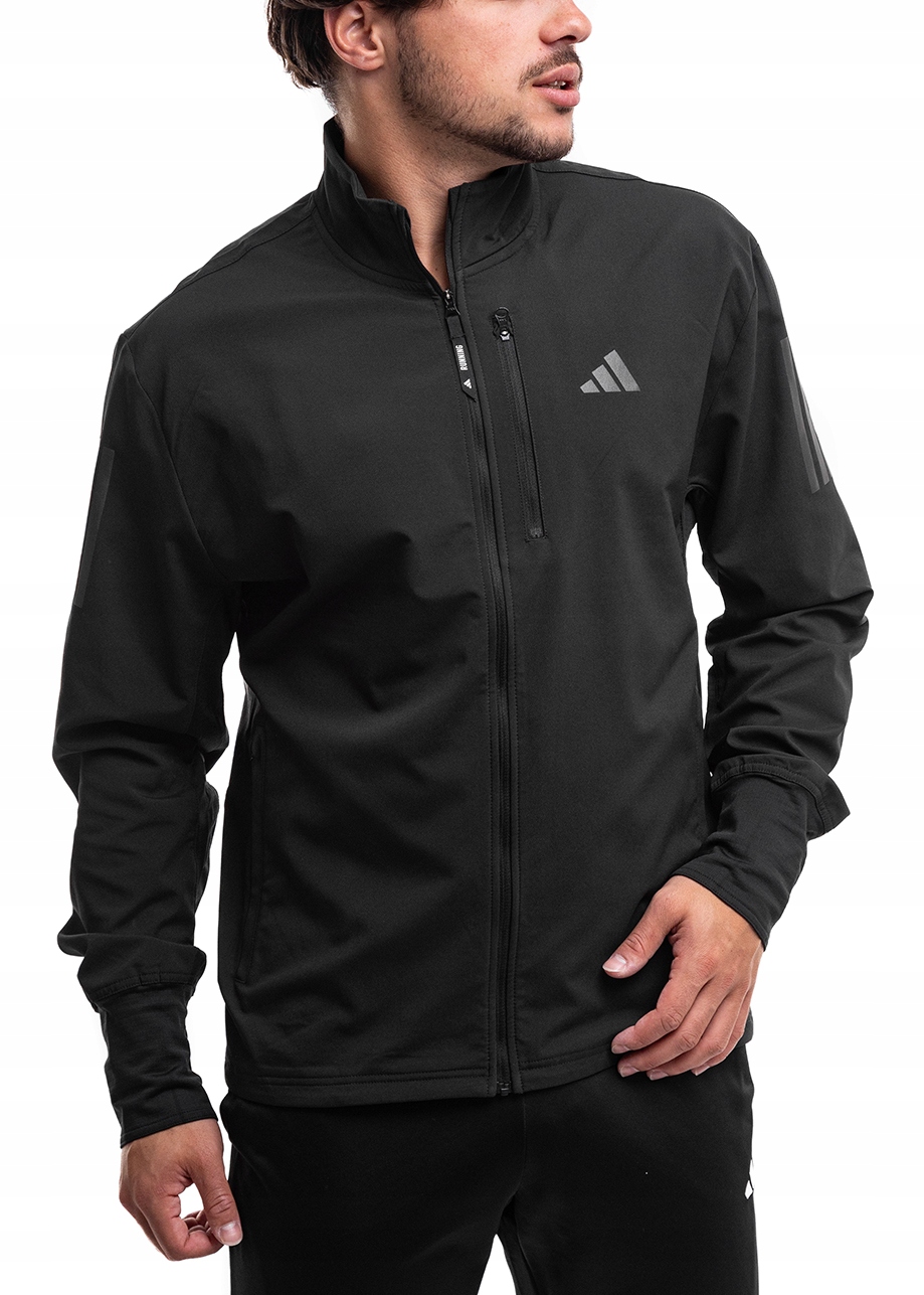 Pánská přechodová sportovní bunda adidas černá na běhání Climawarm S