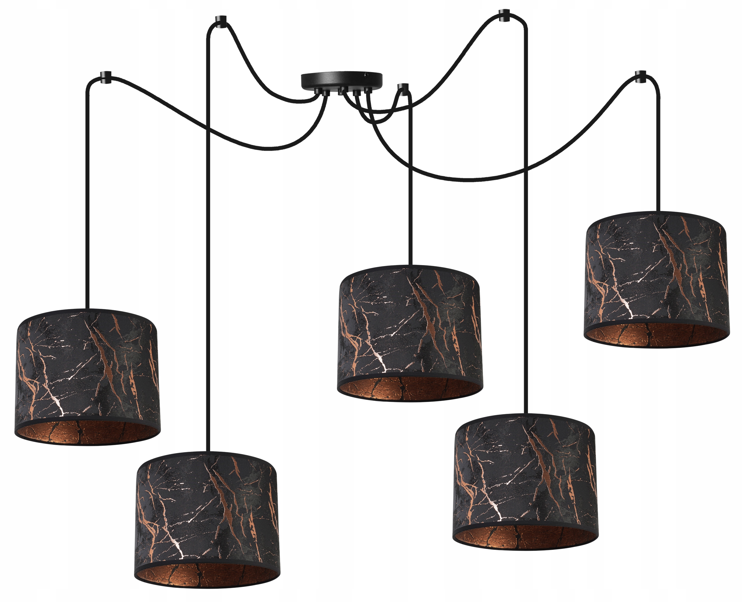 Závěsné Stropní Svítidlo Glamour Stínidlo Pavouk Měď Nad Stůl Loft