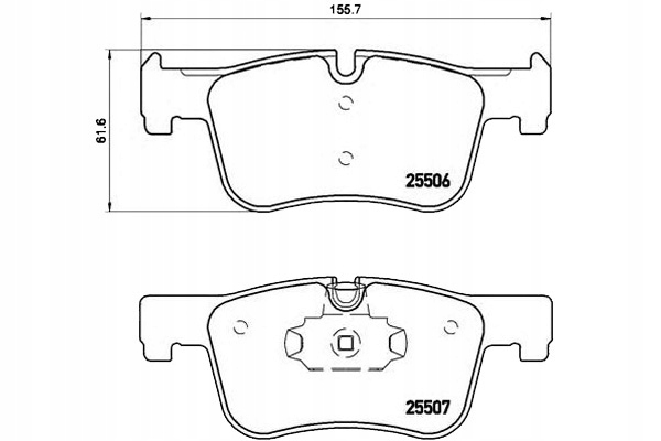 Brzdové Destičky Brembo 34116850568 PAD1875 ADB021