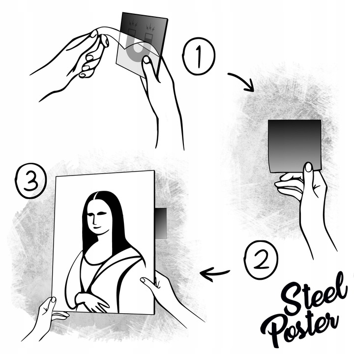 BLACHA METALOWA DO POKOJU GARAŻU WARSZTATU PREZENT Szerokość produktu 22 cm