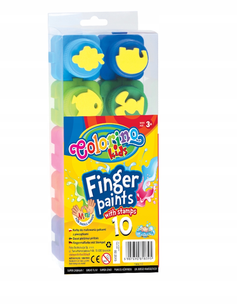 

Farby do malowania palcami Finger Paints 10 kol.