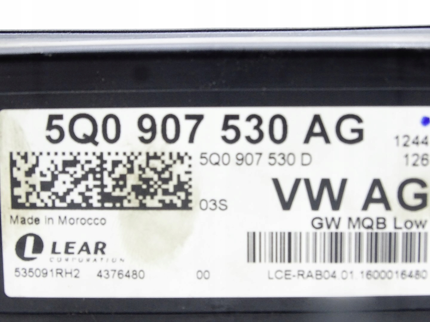 module control unit GATEWAY SKODA OCTAVIA III GOLF VII 5Q0907530AG