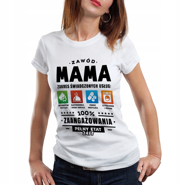 

Koszulka Na Dzień Mamy Matki Urodziny L