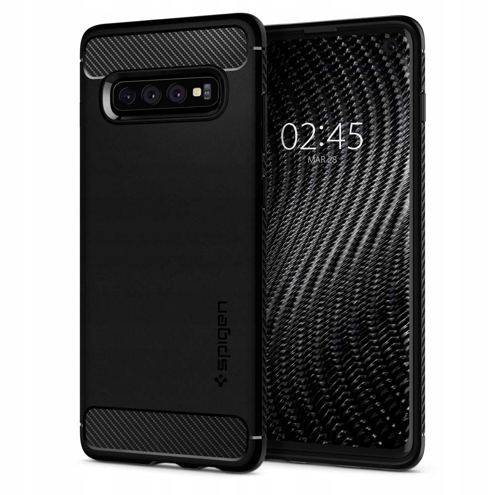 

Spigen Rugged Armor Czarny pokrowiec do Galaxy S10
