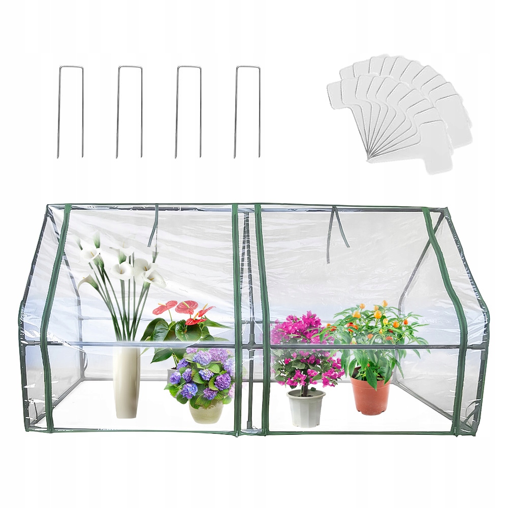 Foliový tunel Zahradní skleník Mini 180x90x90 cm Sadbovač Ochrana rostlin
