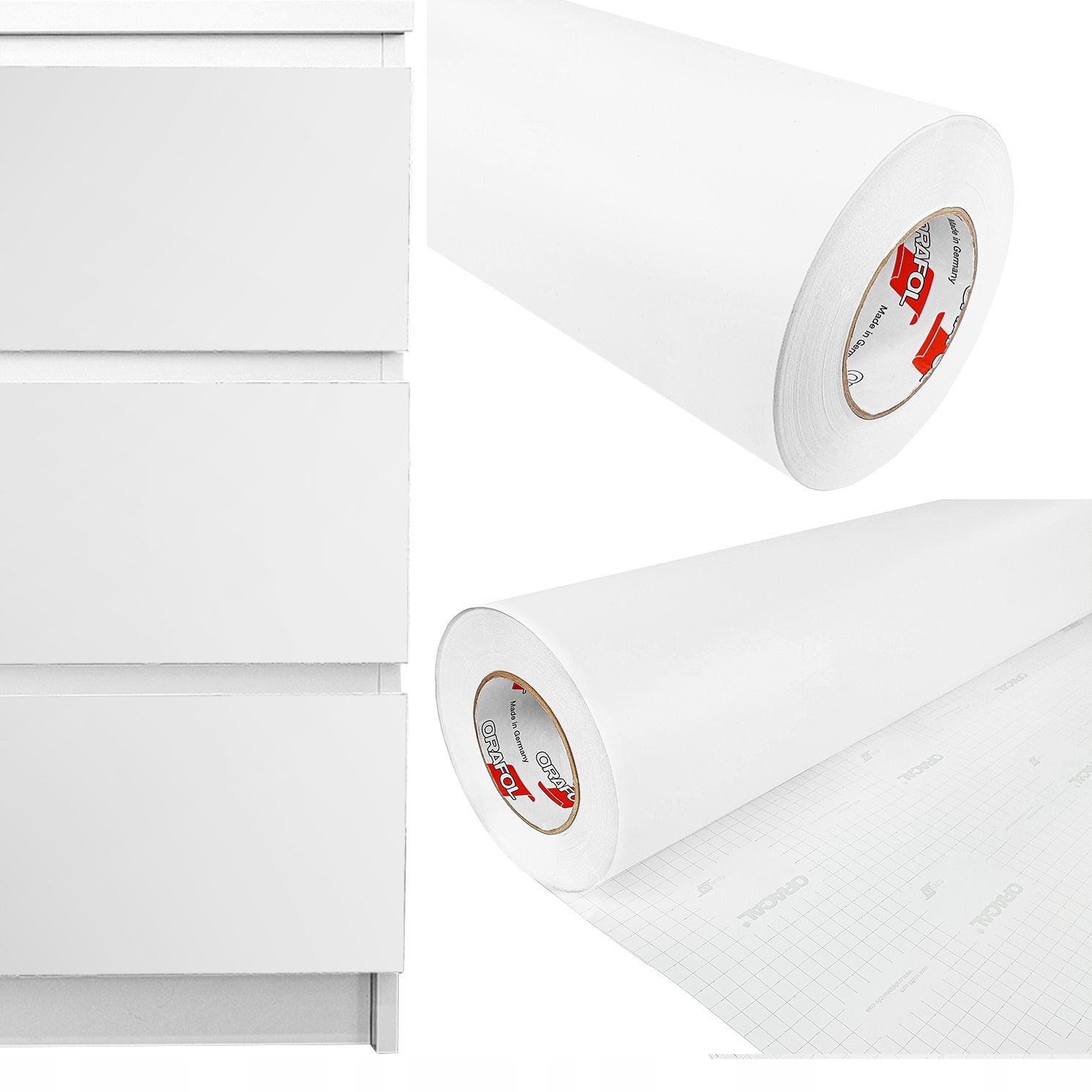 

Okleina Biała Mat Na Drzwi Meble Folia Pcv 6m Diy