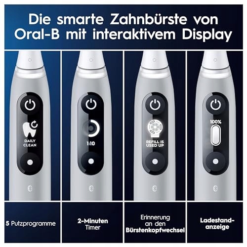 ORAL-B IO Series 6 Plus Szczoteczka Elektryczna 3 Końcówki Etui Szare — miniatura 5