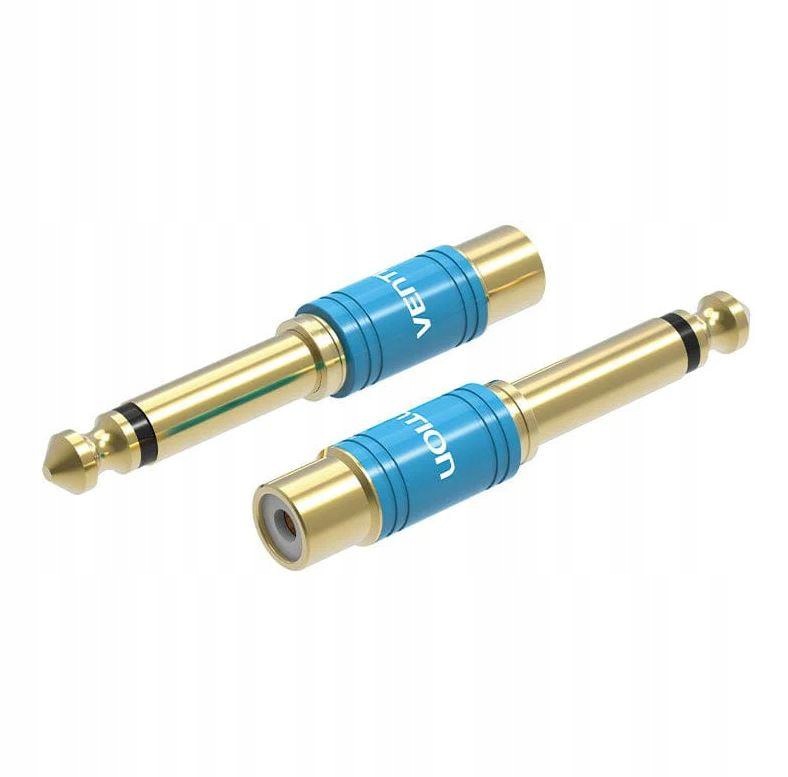 Adapter audio Vention VDD-C03 6.35mm do Rca, 0.5m, niebieski