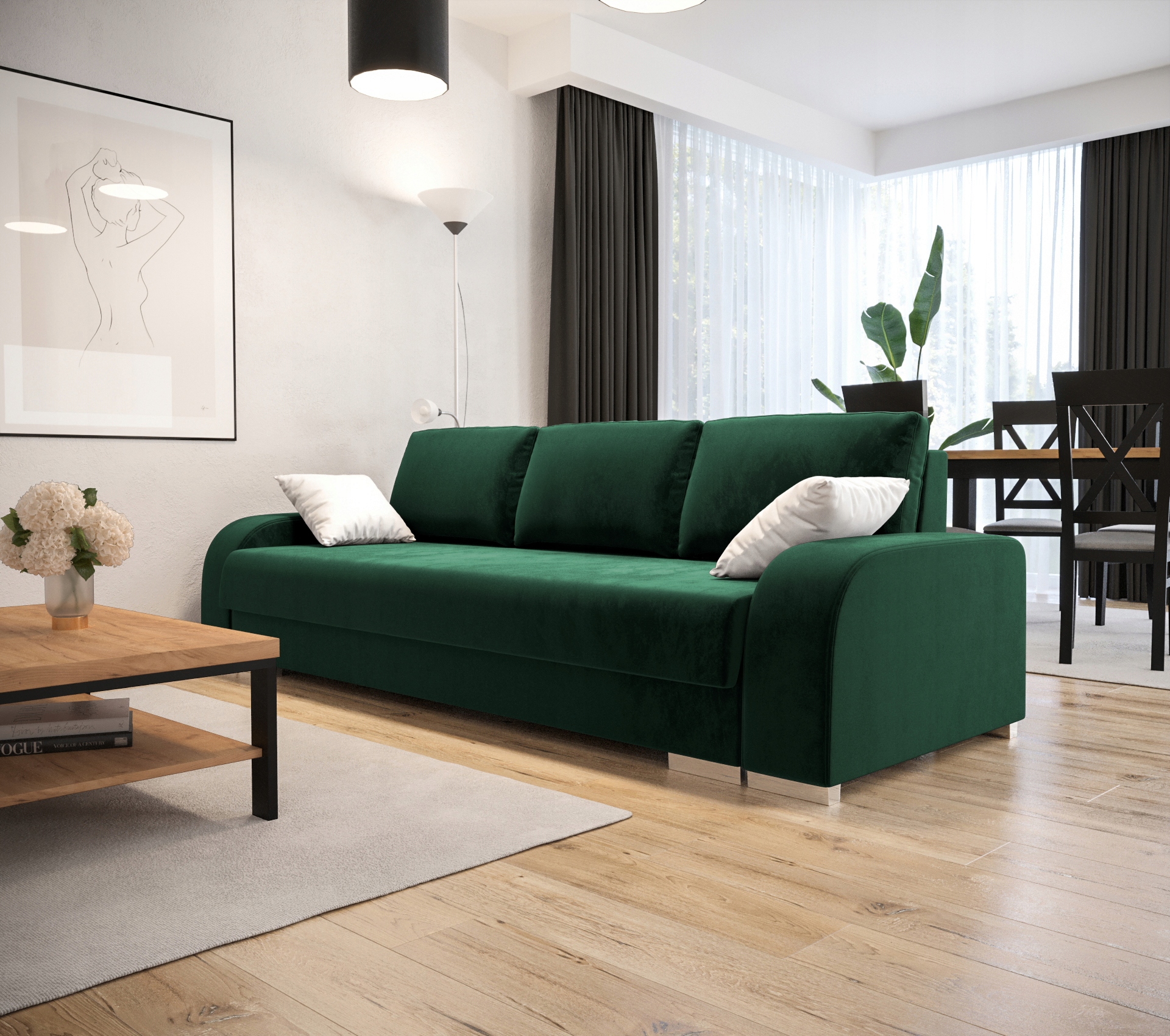 Rozkládací pohovka do obývacího pokoje 250 KS09 O-sofa