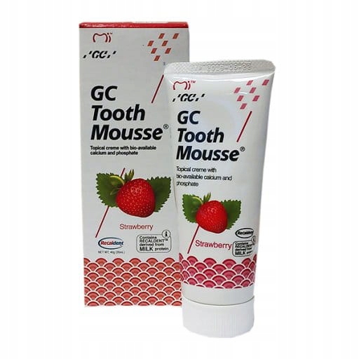 

Tooth Mousse Strawberry 40G Reminalizacja Szkliwa