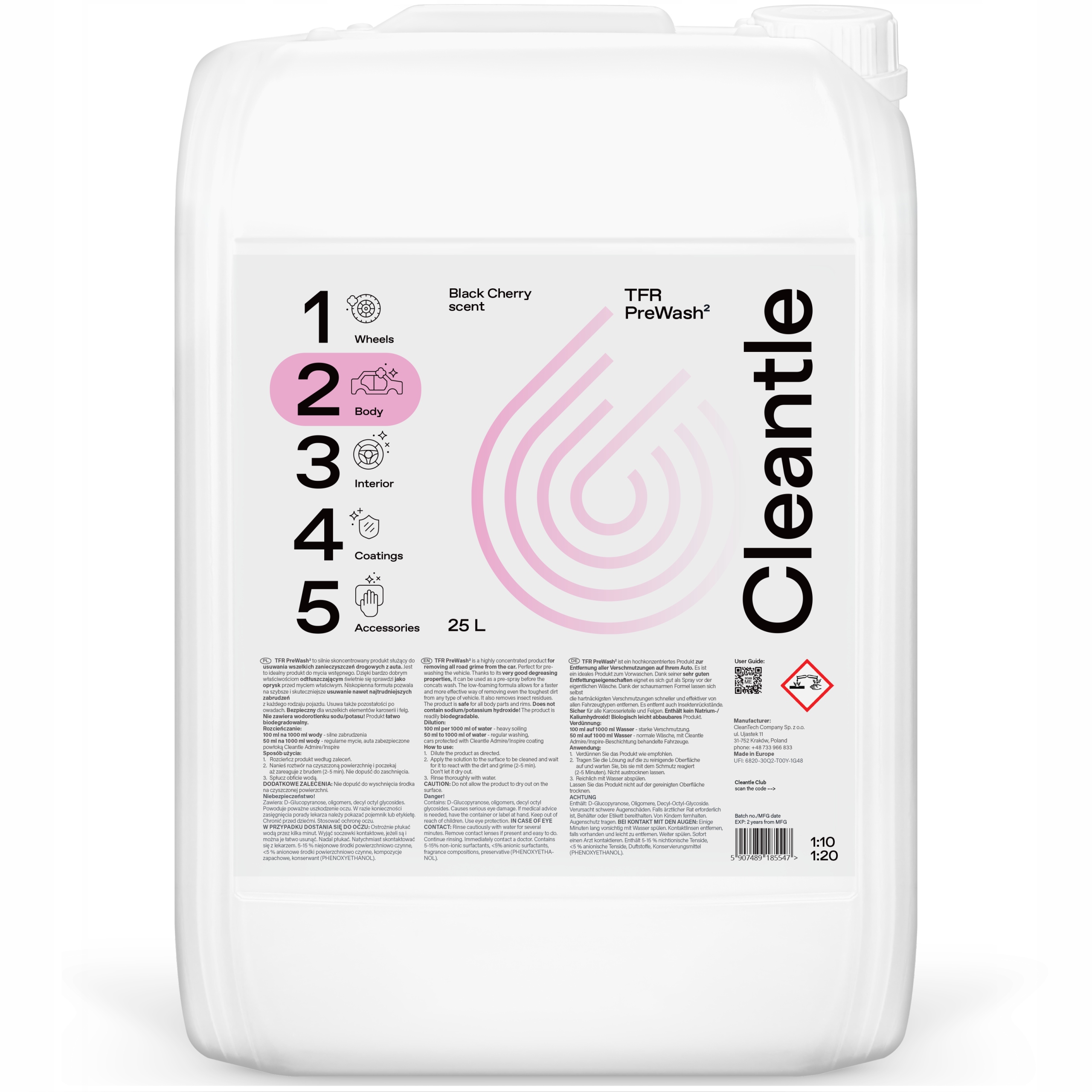 Cleantle Traffic Film Remover Tfr Pred Wash 25L