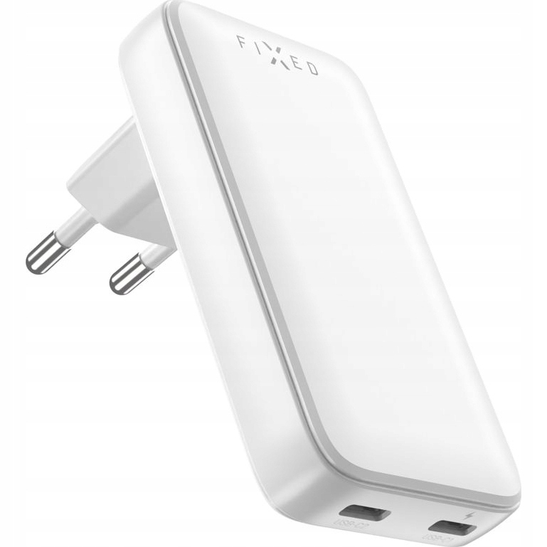 Síťová nabíječka nástěnný adaptér pro telefon Fixed 45W 2 x Usb-c Pd 3.0