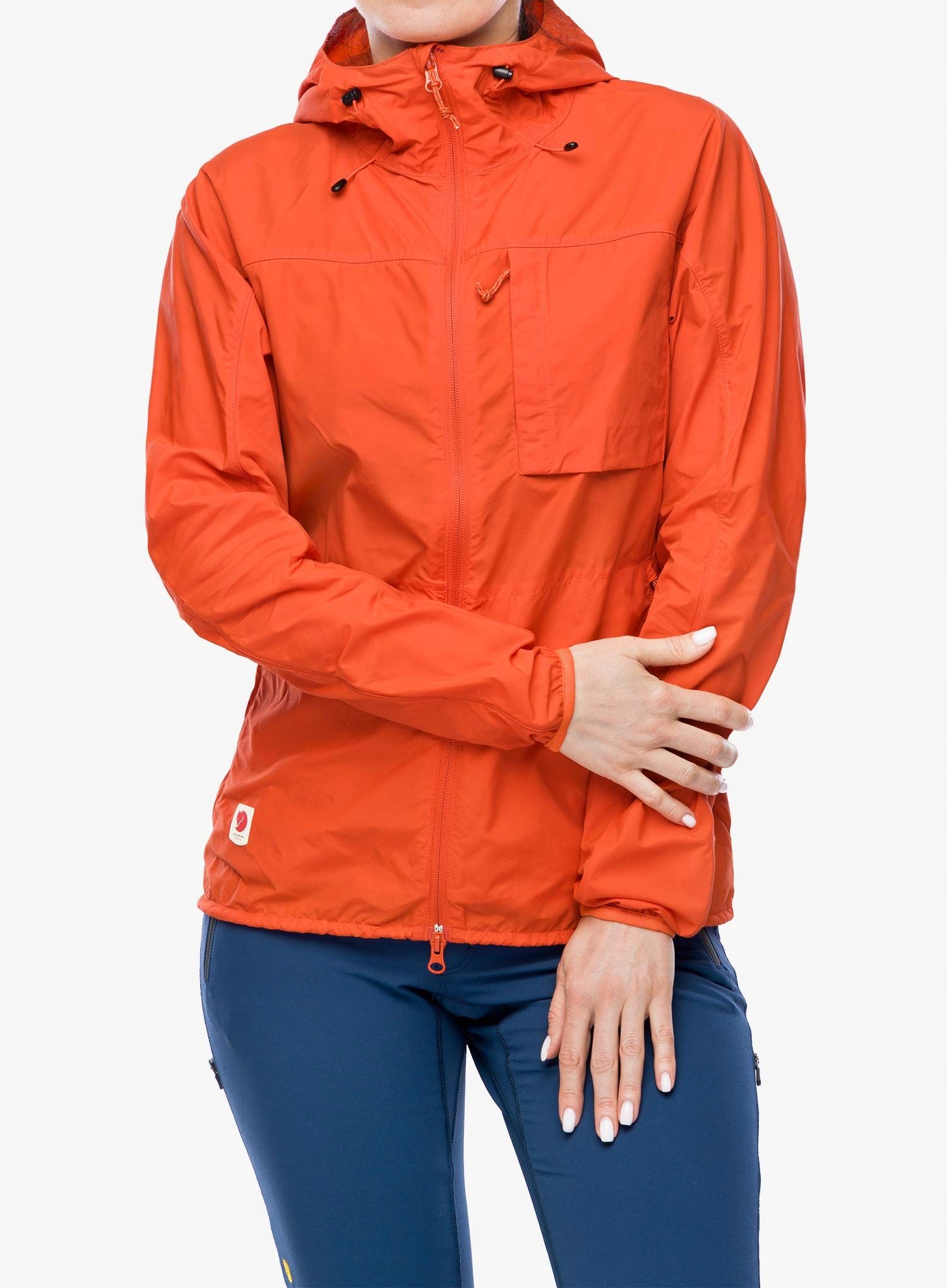 Dámská větrovka Fjallraven High Coast ohnivě oranžová velikost S