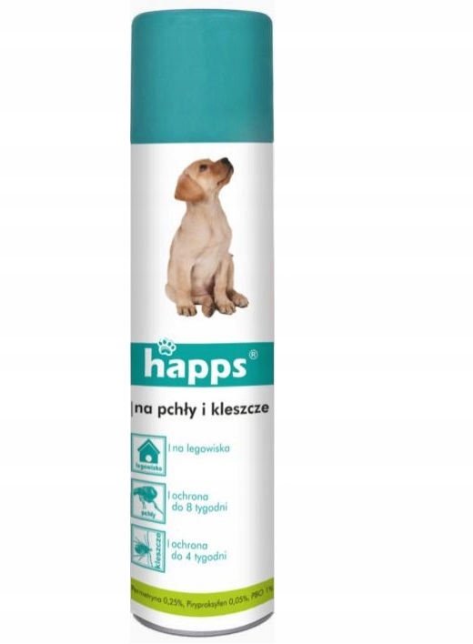 

Happs Spray Na Pchły Kleszcze Na Legowiska Dla Psa