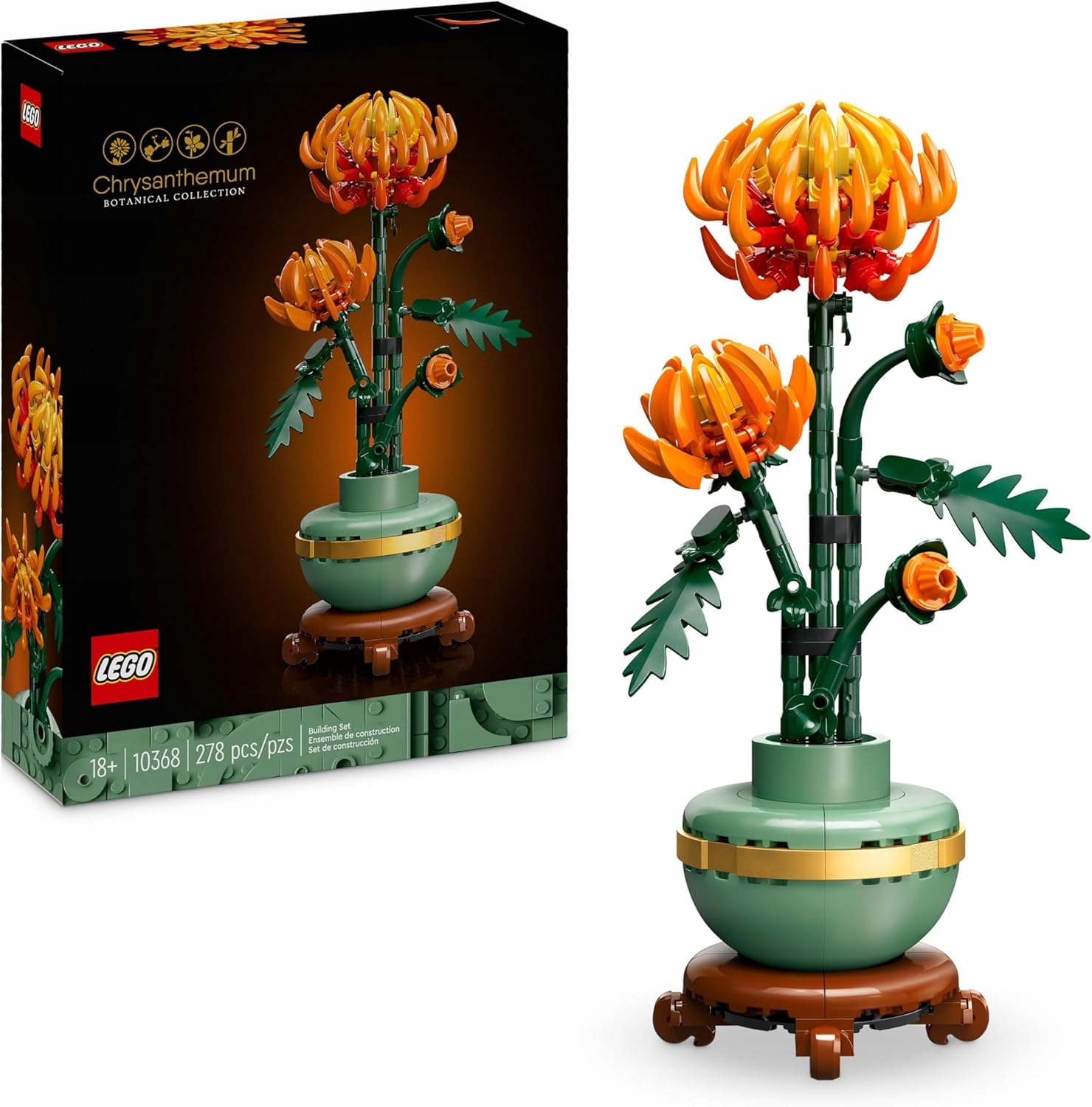 Lego Icons Botanicals Chryzantema 10368+ Darmowy Katalog 3D App