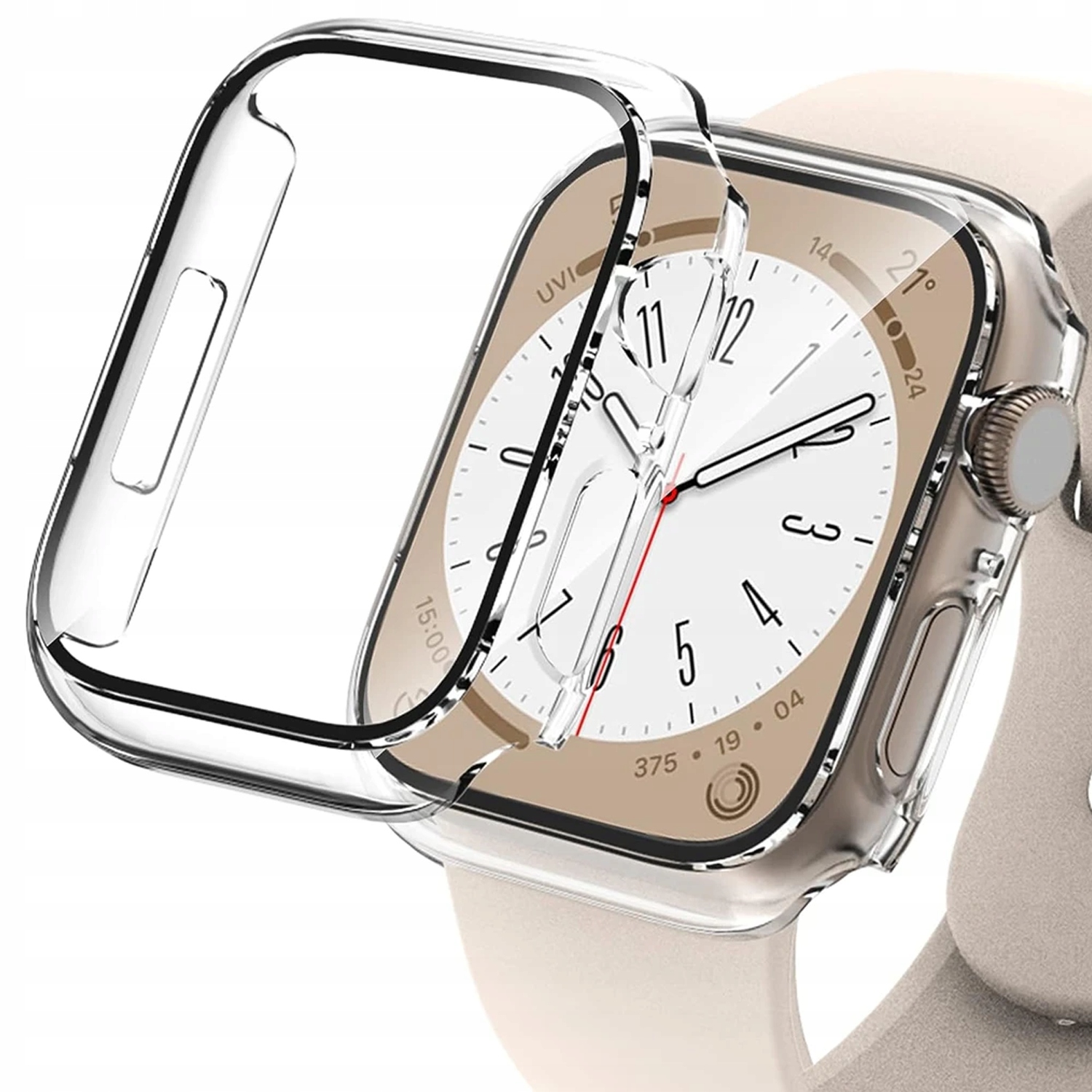ETUI 2w1 DO APPLE WATCH 4/5/6/SE 40mm SZKŁO HARTOWANE CLEAR NAKŁADKA Stan opakowania oryginalne