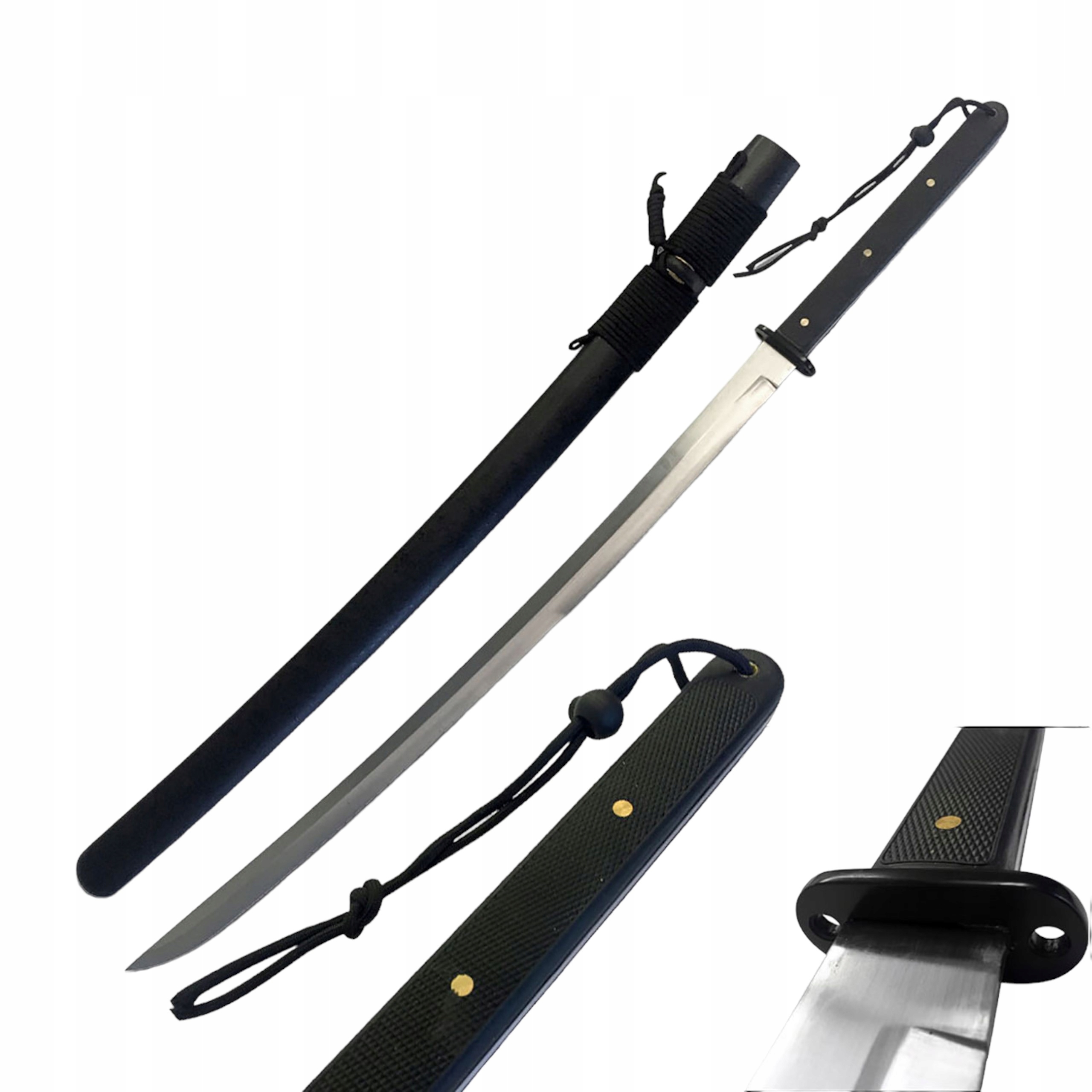 Meč Katana Ninja Tréninkový ocel 1045 100 cm D129
