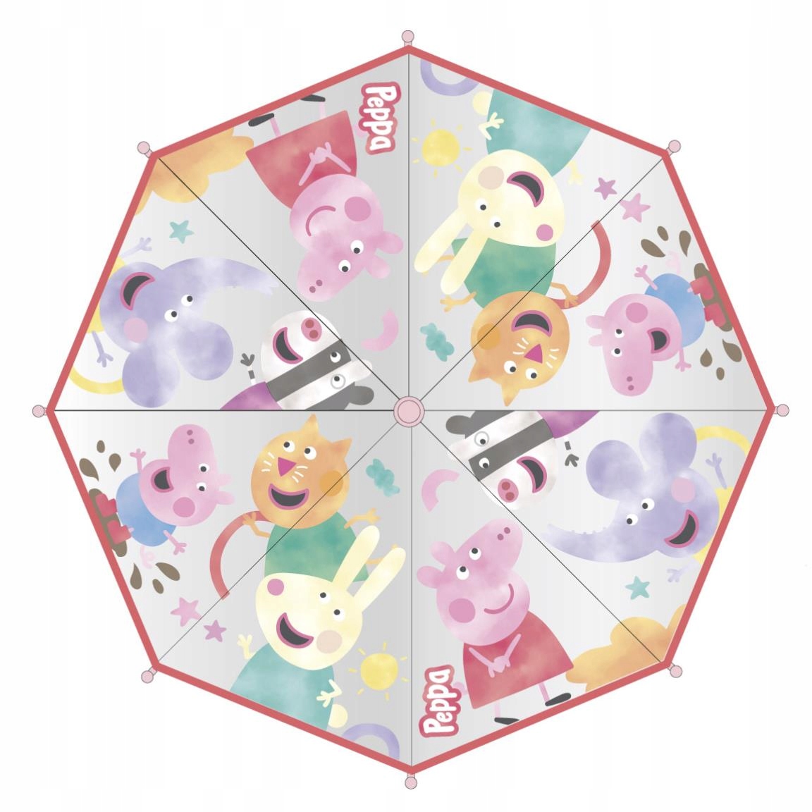 Parasol manualny Świnka Peppa