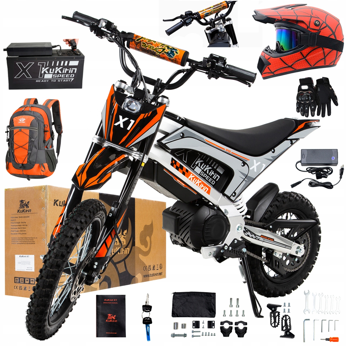 Kukirin X1 2026 Nové terénní elektrické vozidlo 2000W50KM/H 48V20.8Ah 14''