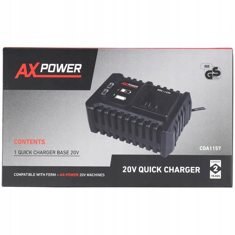 Ładowarka do Akumulatorów AX-power 20 volt Marka Ferm