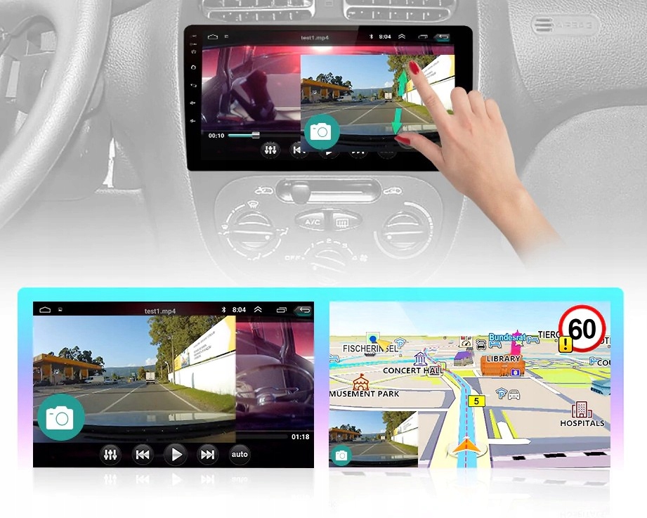 Radio PEUGEOT 206 ANDROID 12 GPS WiFi PL Rodzaj akcesoryjny