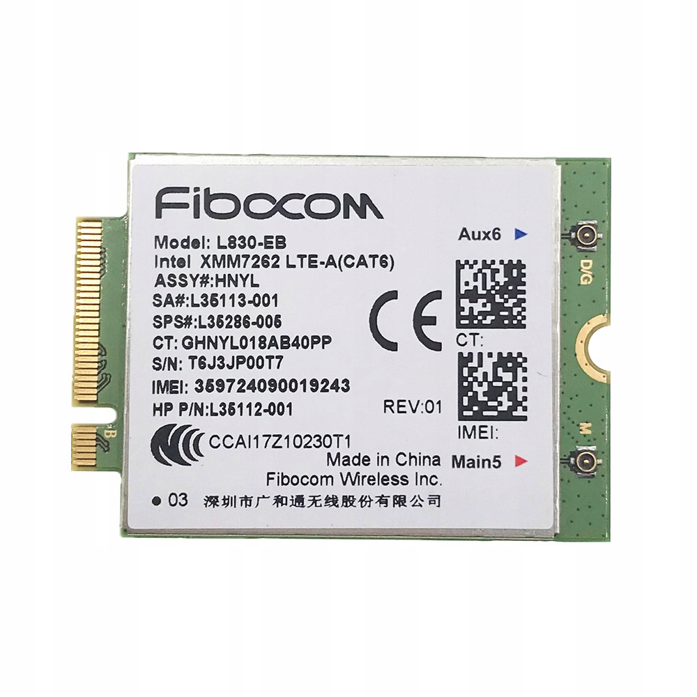 Moduł WWAN Fibocom L830-EB 01AX761 M.2 LTE dla Lenovo