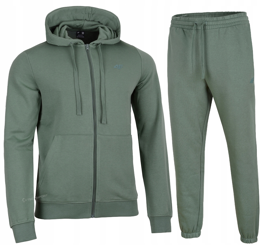 4F Męski Dres Bawełna Komplet Bluza Spodnie rozm M