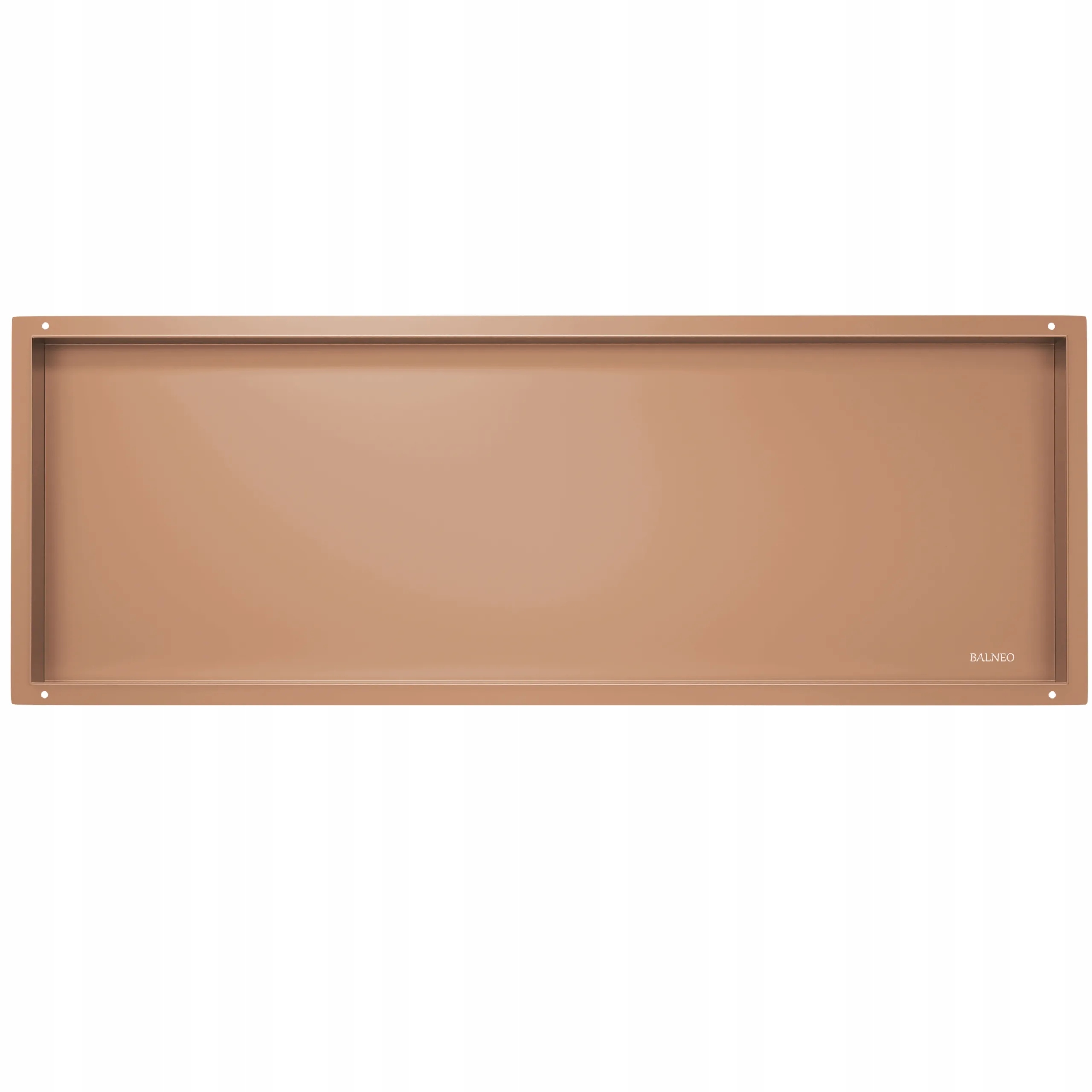 Wall-box No Rim Bezrámová výklenková polica Copper 90x30x10 cm
