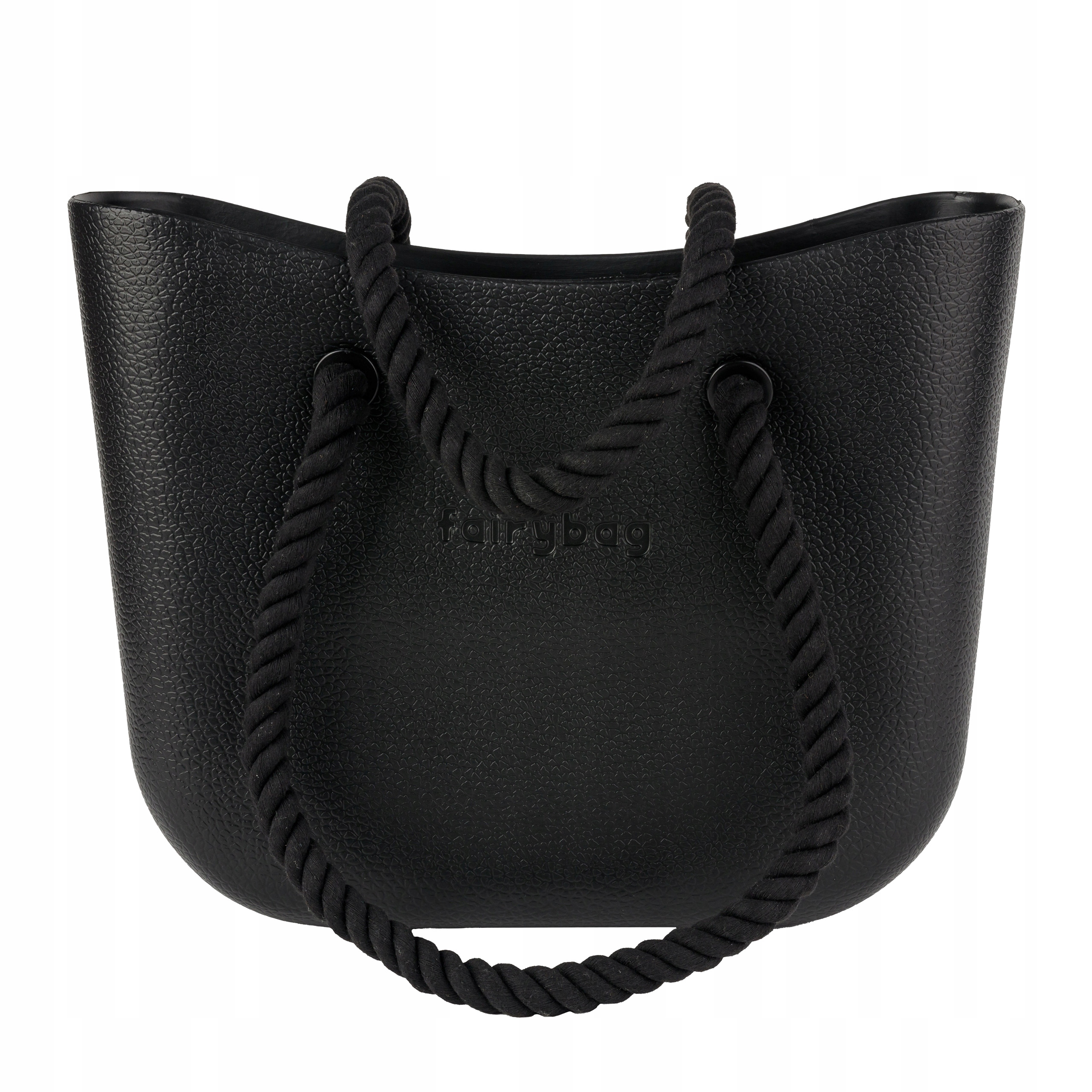 Torebka Torba Gumowa | Jelly Bag |Dwa zestawy rączek | Czarna EAN (GTIN) 5905692200712