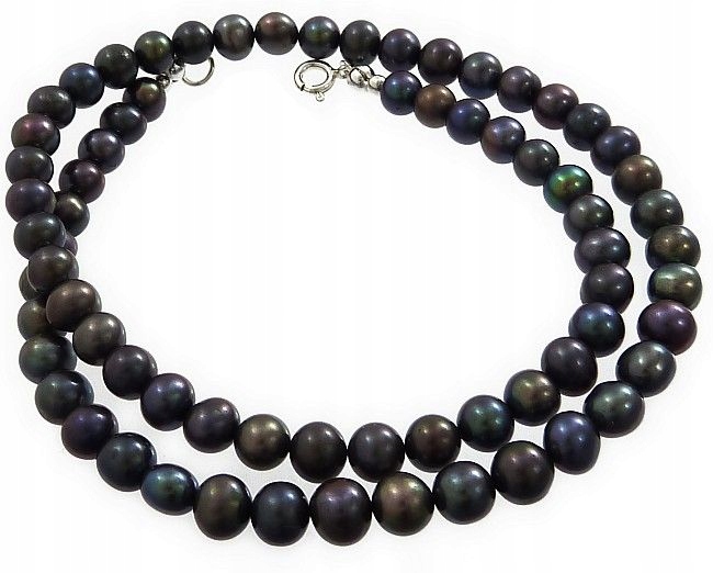 Přírodní Paví Perly, Krásný Náhrdelník Stříbro