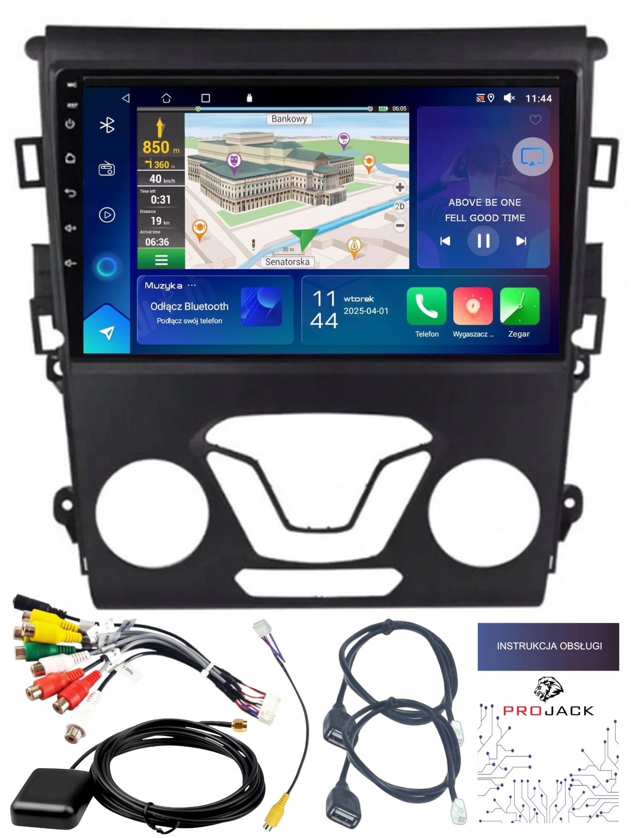 Autorádio Gps Android Ford Mondeo V 2014-2019 Usb Wifi Carplay 64GB