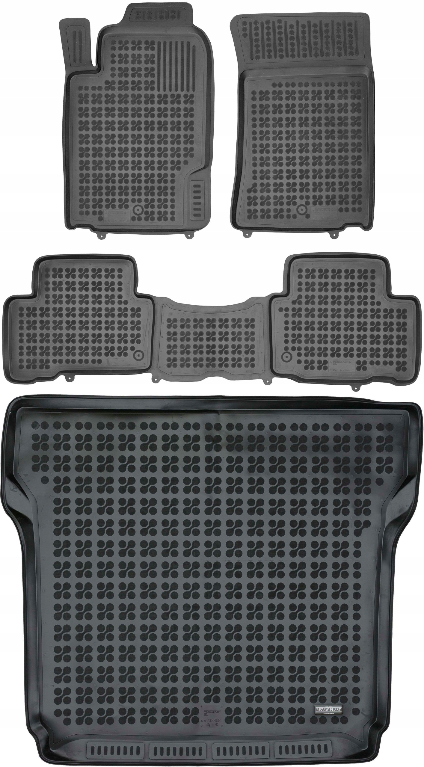 

SsangYong Rexton W III 13- Korytka gumowe mata