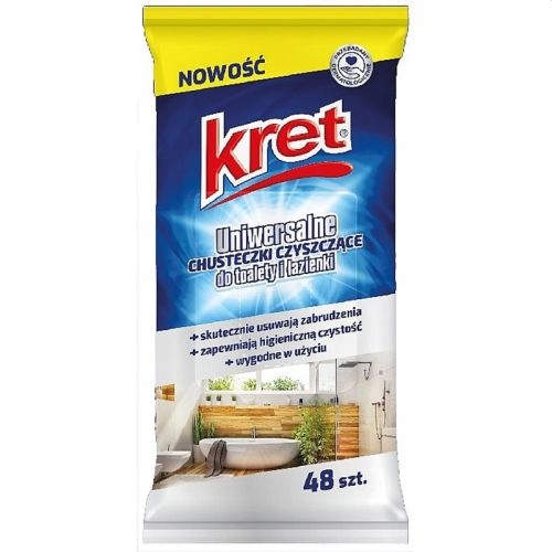 

Chusteczki Uniwersalne Kret Do Sprzątania Toalety