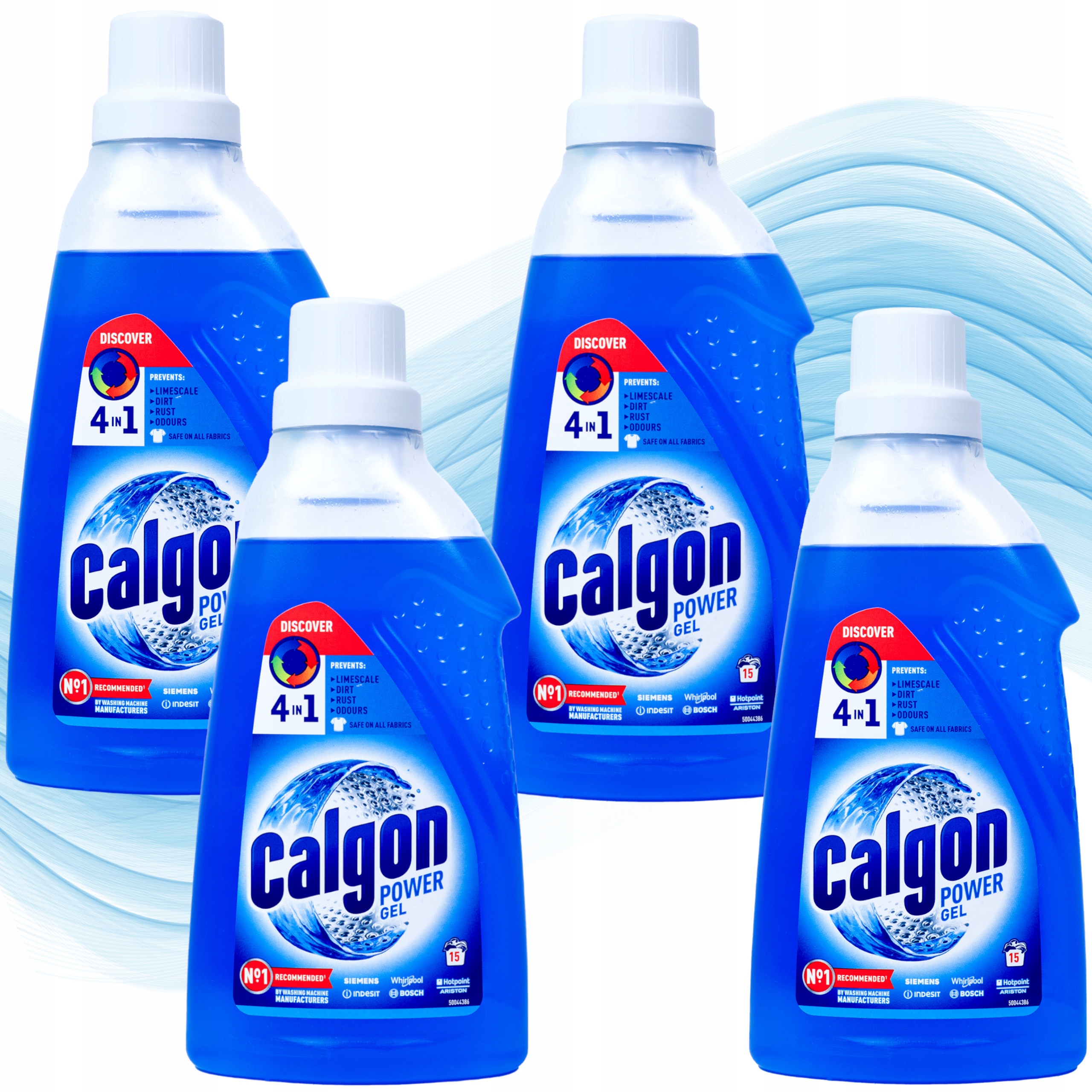 Levně Calgon Gel Odvápňovač pro pračku Změkčující vodu 4 x 750 ml