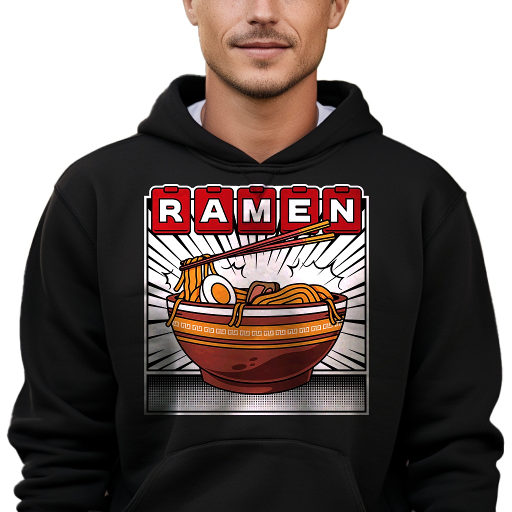 Mikina S Kapucí Mládežnická Černá S Humor Japonský Styl Vzory