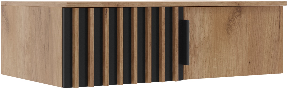 Nadstawka SORENTO 100 DĄB CRAFT ZŁOTY / CZARNY