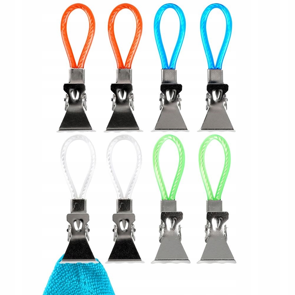 KLIPSY DO ZAMYKANIA OPAKOWAŃ torebek klamerki 8szt