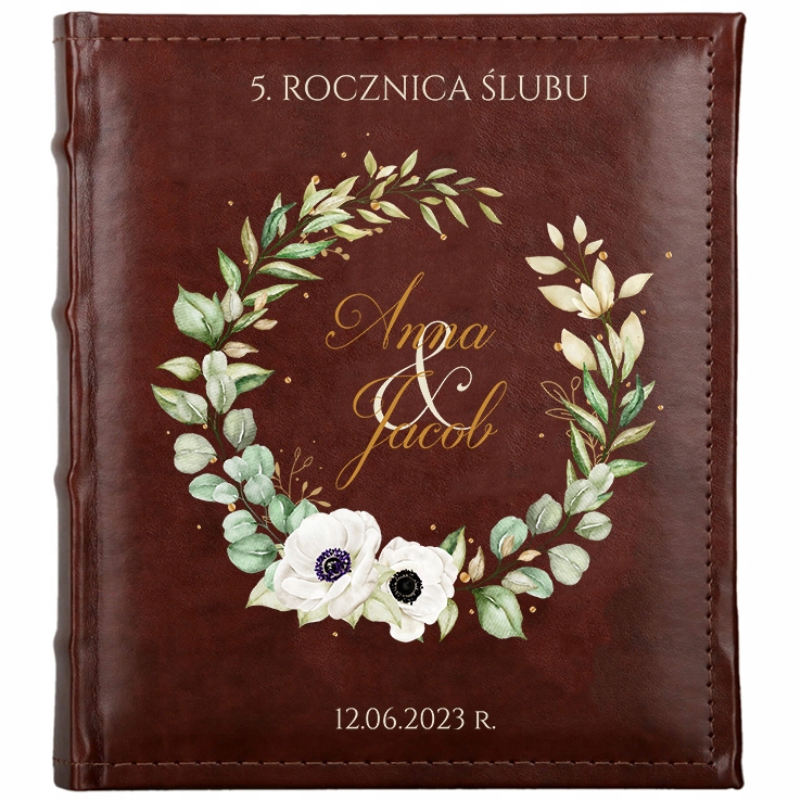 ALBUM na zdjęcia ROCZNICA ŚLUB Prezent Nadruk