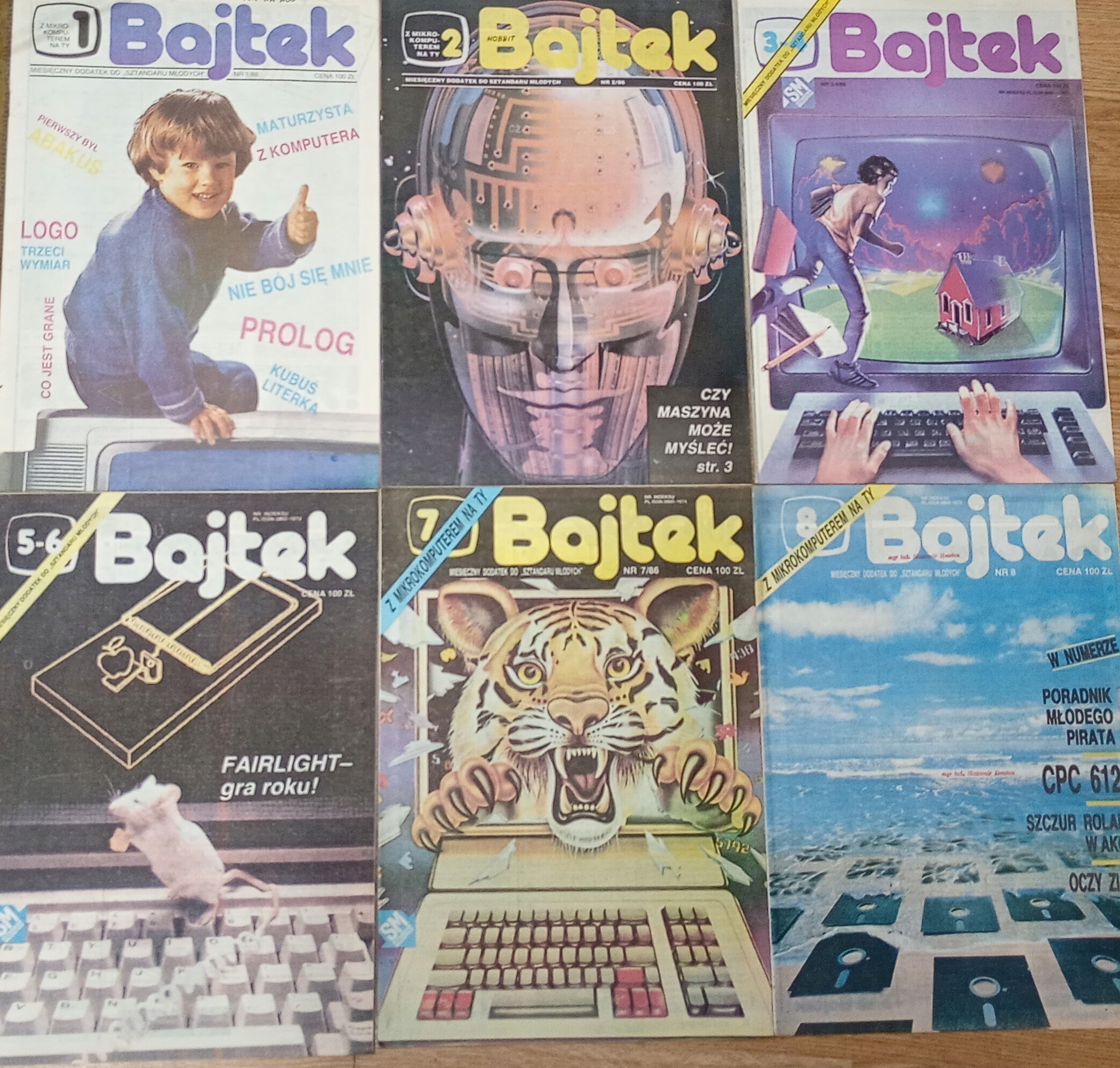 BAJTEK 12 numerów Rocznik 1986 - wydanie 1