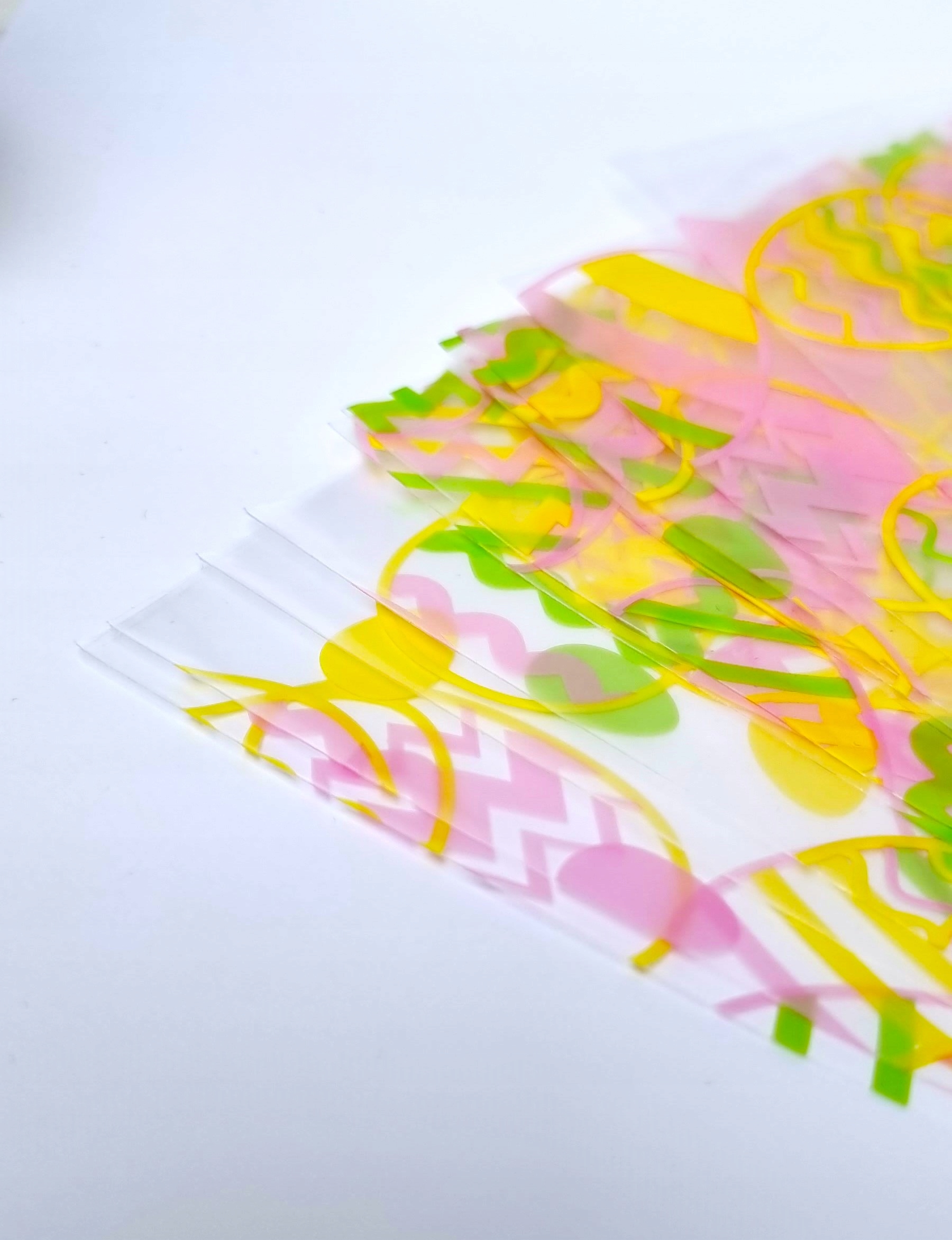 Torebki WORECZKI worki celofanowe folia na słodycze WIELKANOC 15x25 25 szt Materiał celofan