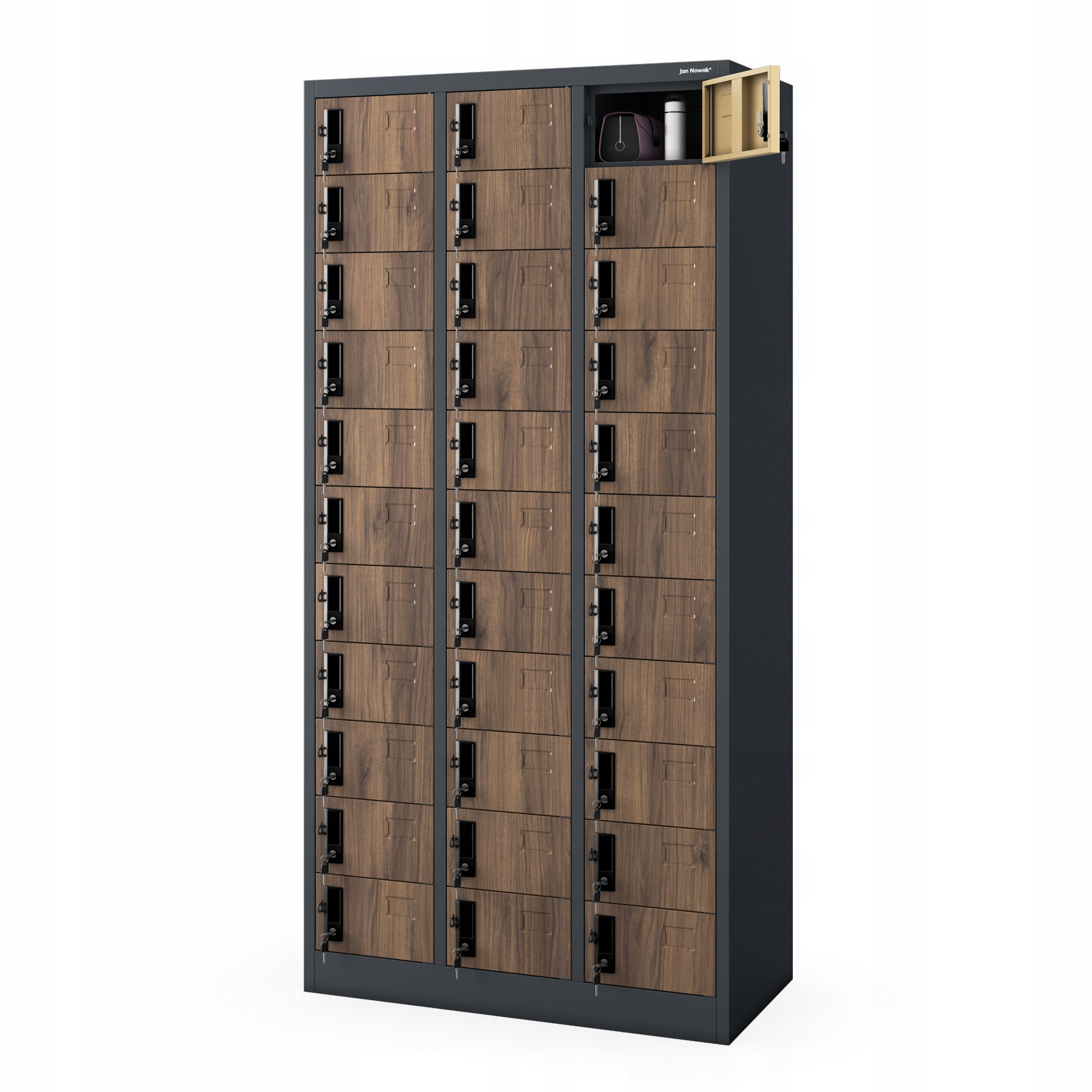 Jan Nowak Skříň na telefony Oliver Antracitová-Ořech