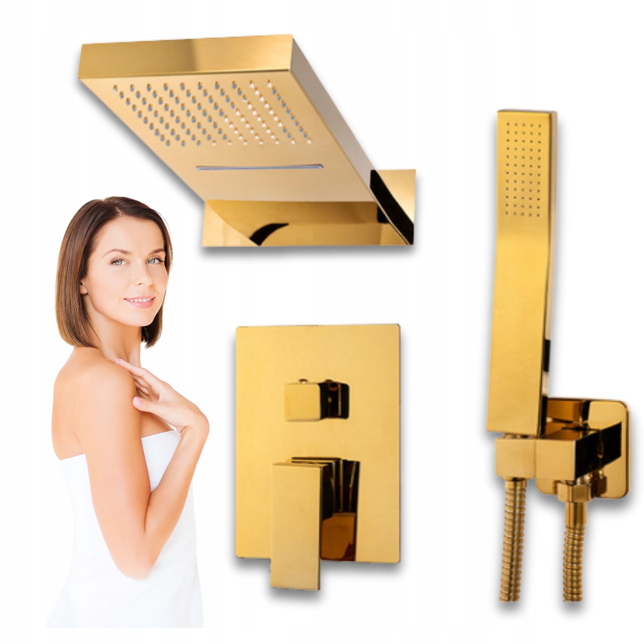 Sprchový Set Pod Omítku Enzo Zlatý Smartbox