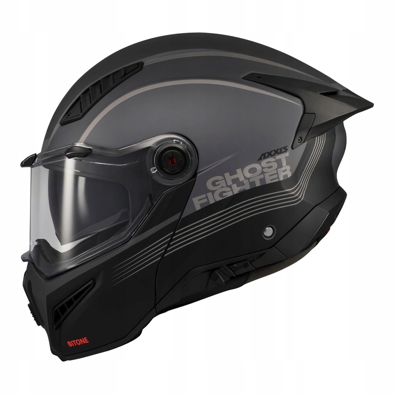 Motocyklová přilba Axxis Ghostfighter Sv Bitone C12 Matt černá šedá Bonus
