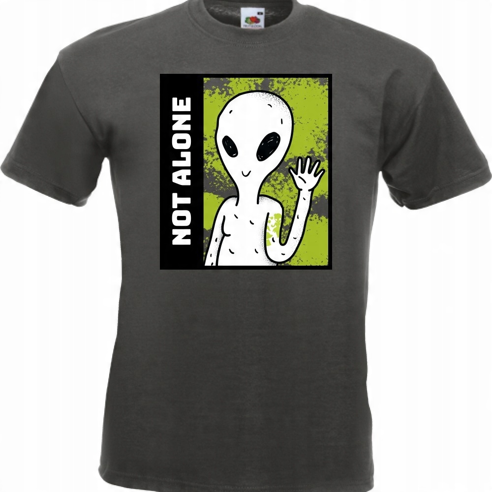 

Koszulka not alone ufo kosmici S grafitowa